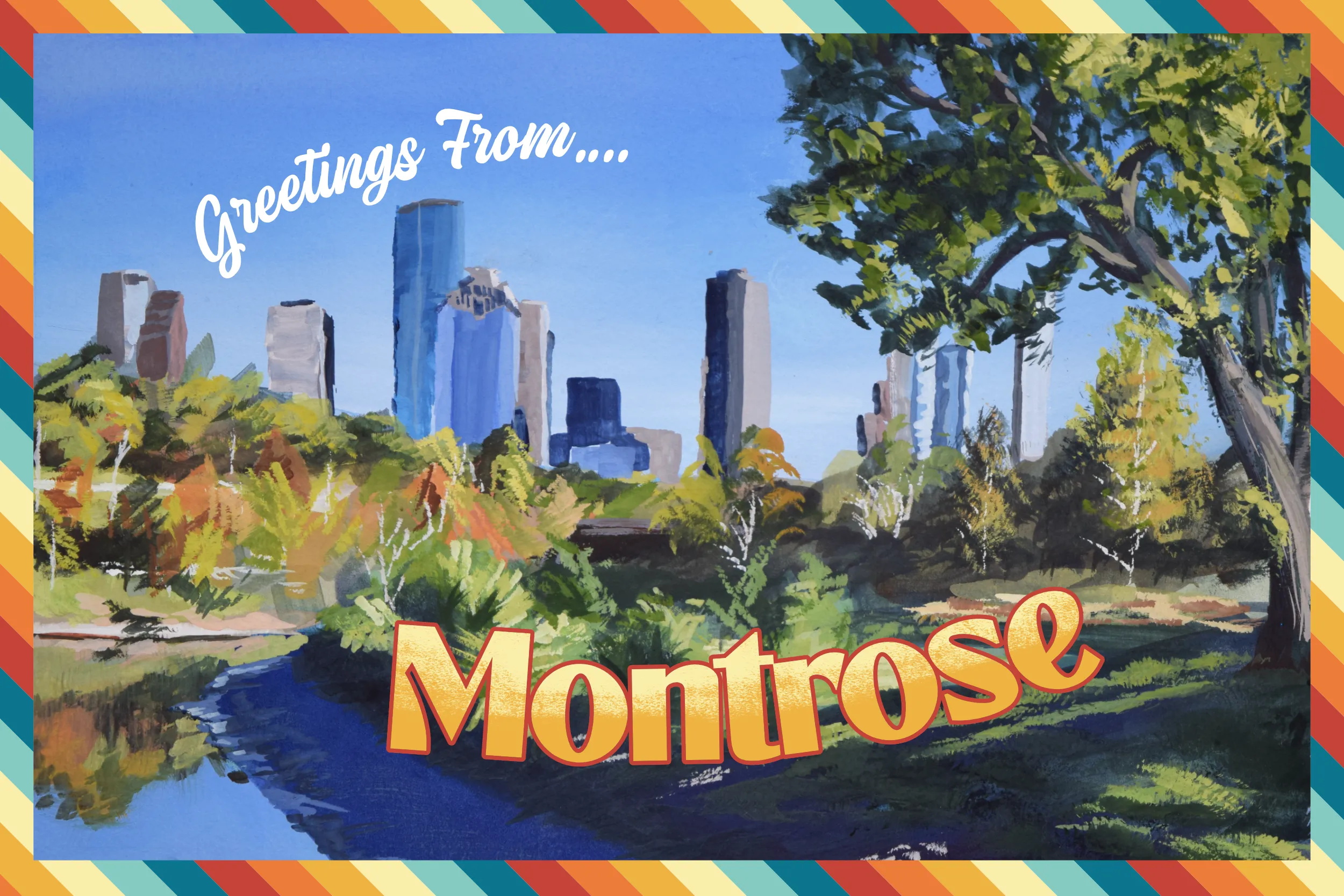 Greetings from Montrose postcard